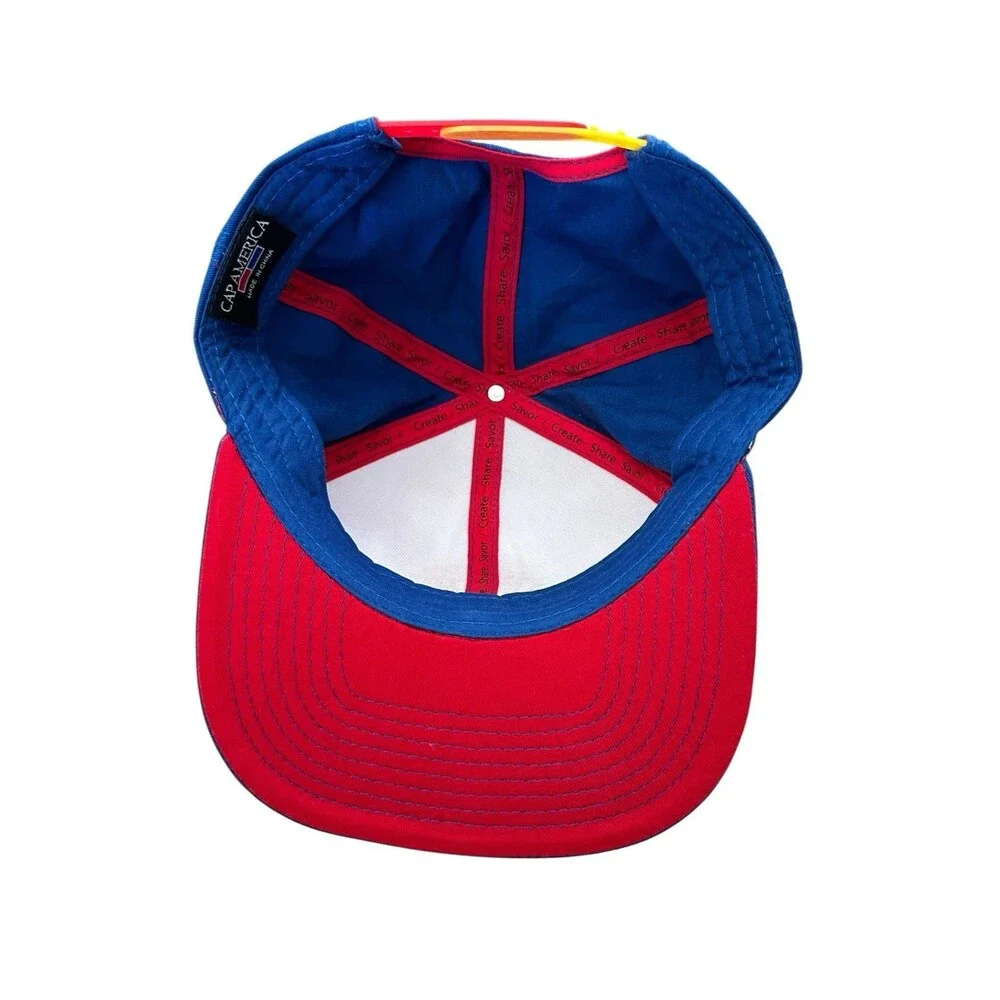 Fort Collins Brewery FCB Snapback Hat Royal Blue White Cap America Discontinued